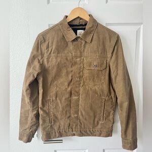Flint and Tinder Men’s Flannel-Lined Waxed Trucker Jacket